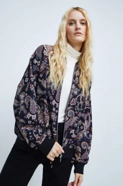 Γυναικεία Με φερμουάρ Βαμβακερή μπλούζα Medicine χρώμα: μαύρο