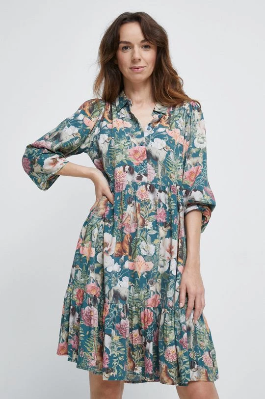 Γυναικεία Φορέματα Φόρεμα Medicine τιρκουάζ 4 Γυναικεία Φορέματα Φόρεμα Medicine τιρκουάζ - Image 2