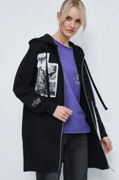 Γυναικεία Με φερμουάρ Μπλούζα Medicine μαύρο