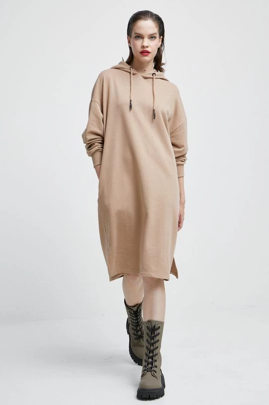 Γυναικεία Φορέματα Φόρεμα Medicine μπεζ 5 Γυναικεία Φορέματα Φόρεμα Medicine μπεζ - Image 3