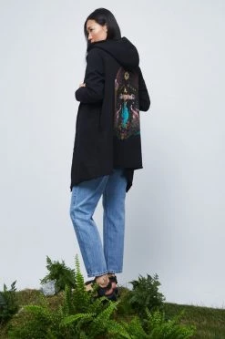 Γυναικεία Με φερμουάρ Βαμβακερή μπλούζα Medicine χρώμα: μαύρο