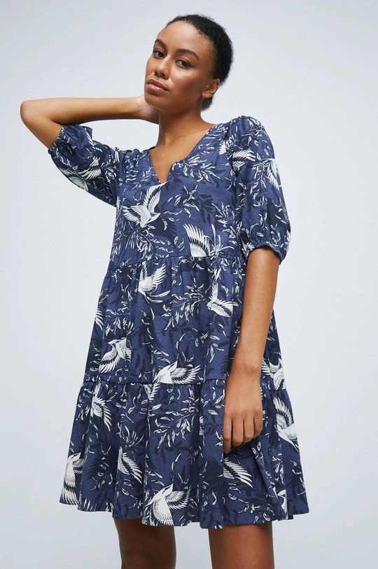 Γυναικεία Φορέματα Βαμβακερό φόρεμα Medicine ναυτικό μπλε 3 Γυναικεία Φορέματα Βαμβακερό φόρεμα Medicine ναυτικό μπλε