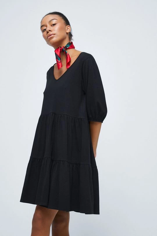 Γυναικεία Φορέματα Βαμβακερό φόρεμα Medicine μαύρο 5 Γυναικεία Φορέματα Βαμβακερό φόρεμα Medicine μαύρο - Image 3