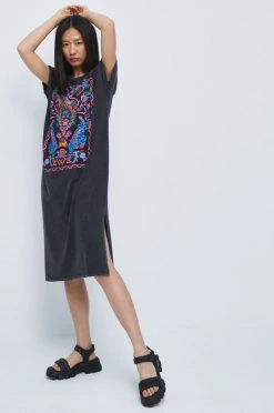 Γυναικεία Φορέματα Βαμβακερό φόρεμα Medicine γκρι