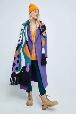 Γυναικεία Παλτά Παλτό από μείγμα μαλλιού Medicine μοβ -Φτηνός Medicine Κατάστημα unnamed file 9